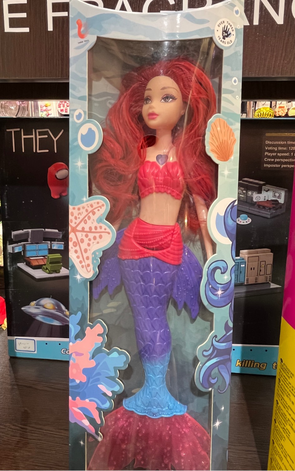 عروسک باربی طرح پری دریایی🧜🏻‍♀️🌊